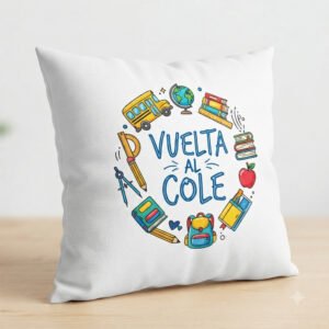 almohada para sublimar, de vuelta al cole