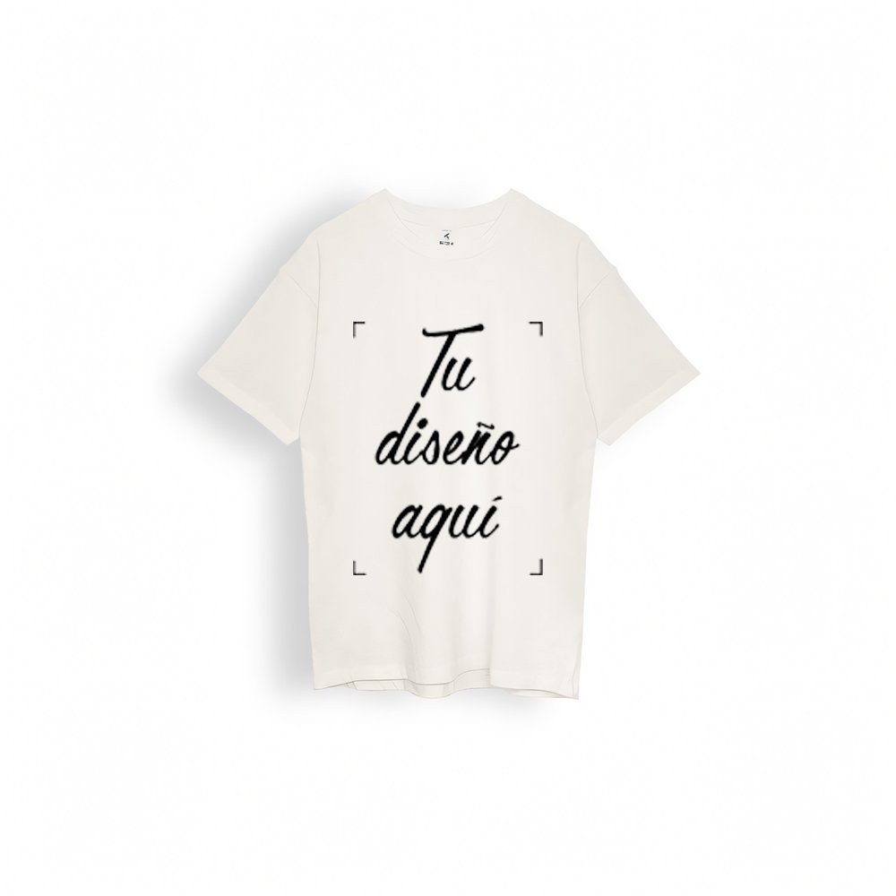 Camiseta color beige para estampar