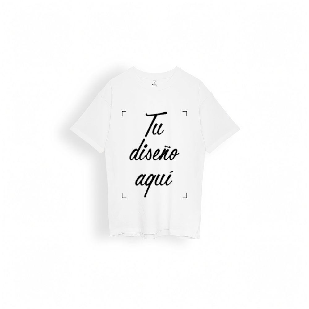 camiseta blanca manga corta para estampar