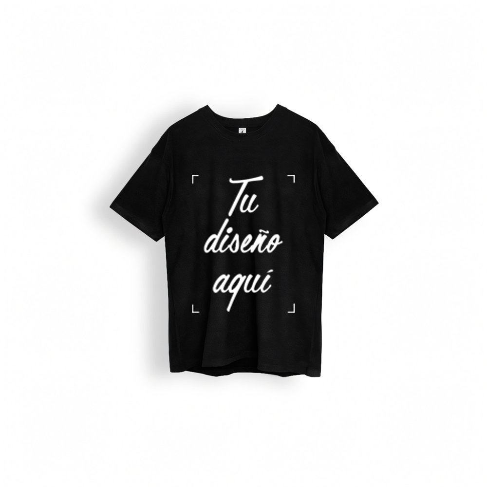 camiseta de color negro para estampar