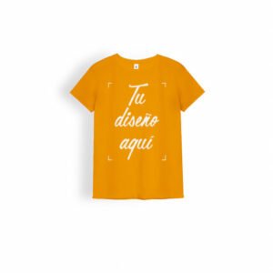 camiseta deportiva para mujer para sublimar de color naranja