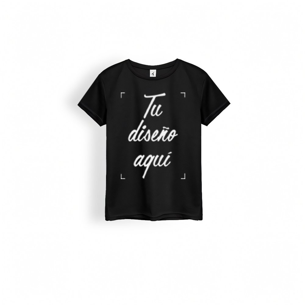 camiseta deportiva para mujer para sublimar de color negro