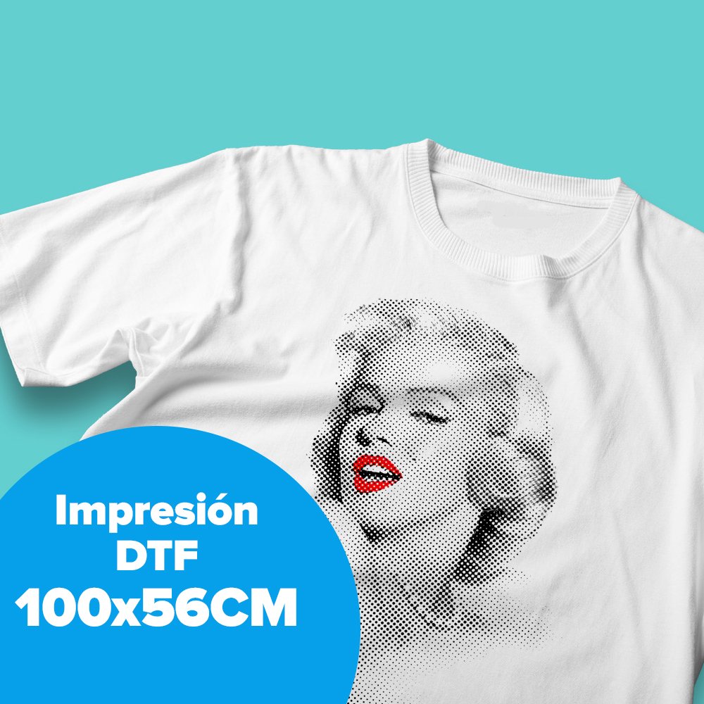 camiseta con estampado dtf