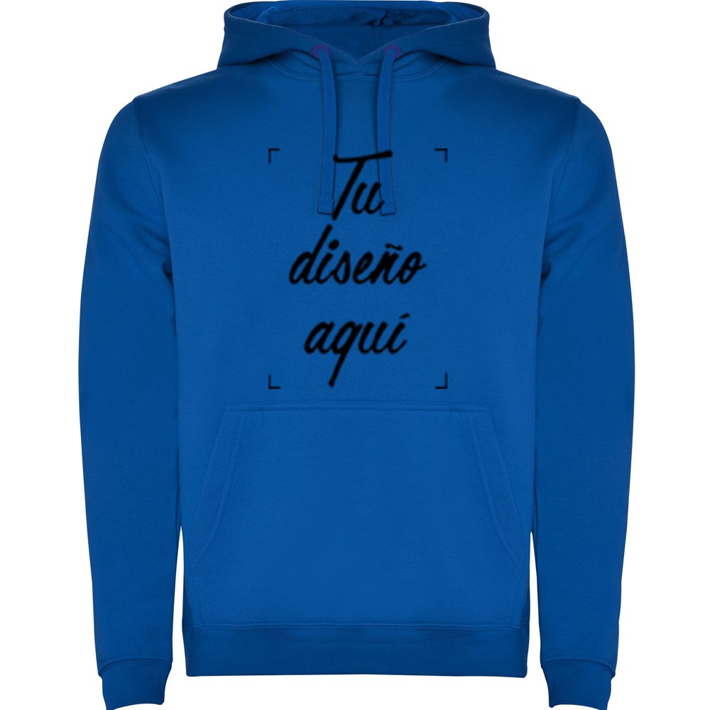 sudadera azul para personalizar