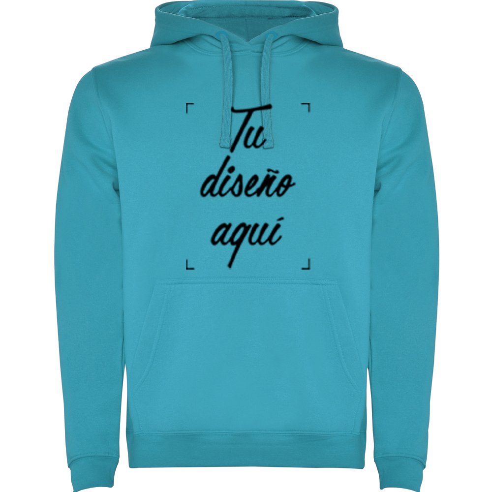 sudadera color celeste para personalizar