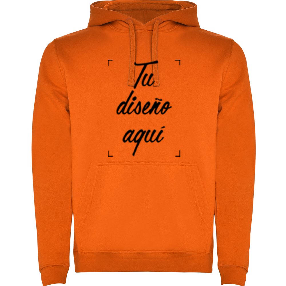 sudadera naranja para personalizar